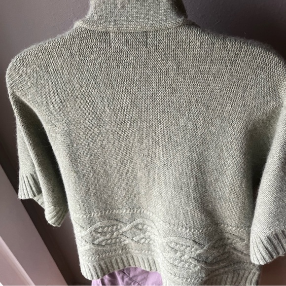Fenn Wright Manson Green Open Cardigan Sweater XL Nylon/Angora/Wool Blend - Picture 7 of 11